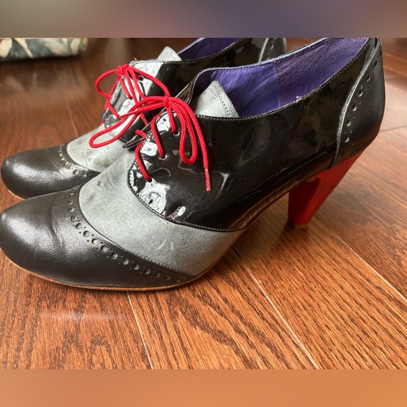 ALTURA SIE7E sz 7 High End Mexican artisan leather high heel unique shoe-booties - Picture 4 of 12